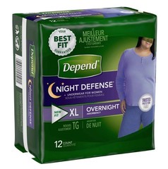 Extra Large Overnight Depends – Night Defense Incontinence Underwear for Women –