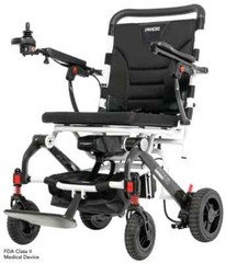 Pride Mobility Jazzy Carbon ULTRA Lightweight Folding Powerchair in White Color
