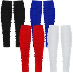 4 Pairs Football Leg Sleeves Calf Compression Sleeves Football Scrunch Leg So…