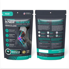 Compression Knee Brace for Women & Men, 2-Pack Knee Brace for Running Knee Pain,