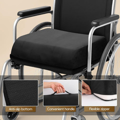 Chair Cushion for Elderly – 4″ Thick Booster Seat Cushion for Easy Rise, Dual-La