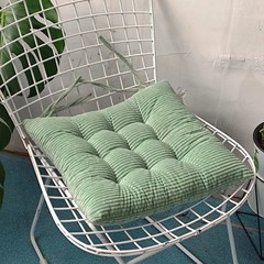 Corduroy Strap Cushion Solid Color Office Chair Cushion Soft and Comfortable But