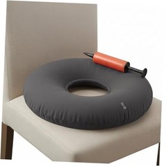 Dr. Frederick’s Original Inflatable Donut Pillow – 18″ Seat 18 Inches – Gray