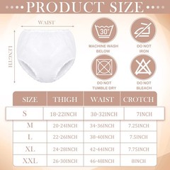 Weewooday 10 Pcs Waterproof Incontinence Underpants Plastic Pants Incontinence
