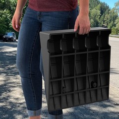 Heavy Duty Rubber Threshold Ramp, 5 Inches Rise Height 7000lbs Load Capacity