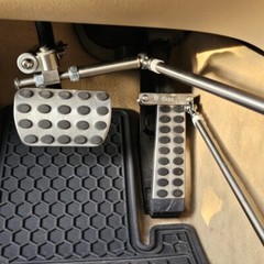 A permanent,safe install car hand control. Disabled/Handicapped – SCI, H quality
