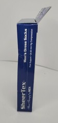 Men’s Compression Dress Socks Small Black, Firm Support 20-30mm Hg Lot Of 7