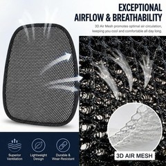 Summer Cool 3D Air Mesh Breathable Vented Car Seat Cushion Pad,Universal Auto…