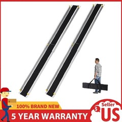 8 FT Telescoping Wheelchair Ramp for Steps, Aluminum Portable Wheelchair Ramps