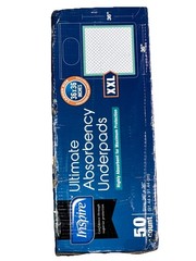 Inspire- 50 Count XXL Ultimate Absorbency Under-pads 36 Inch By 36 Inches Pet Ki