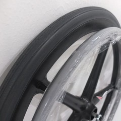 Pair brand new 22″ X-Core wheelchair Wheels ~ 5 Spoke solid Tires Hand Rims