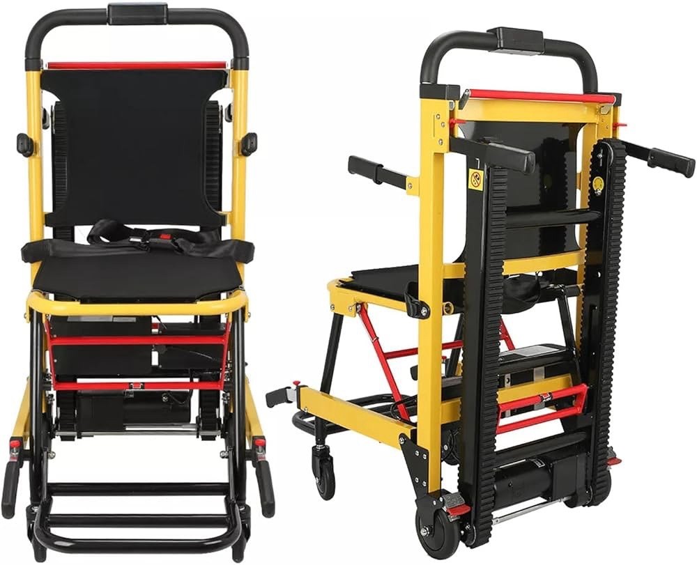 Foldable 3-in-1 Electric Stair Climbing Power Wheelchair w/ Safety Belt