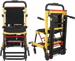 Foldable 3-in-1 Electric Stair Climbing Power Wheelchair w/ Safety Belt