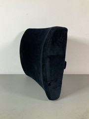Aurora Lumbar Support Cushion – Contoured, Ergonomic Dark Blue with Adjustable S