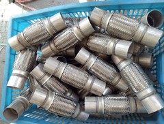 2.5 Exhaust Flex Pipe, Stainless Steel, 2PCS, 12 Long, Heavy Duty