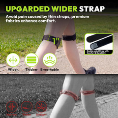 Patellar Tendon Support Strap, Silicone Knee Brace for Men Women, Adjustable Pat