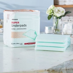 100 McKesson Moderate Absorbency Disposable Adult Bed Pad Underpads 30×30″