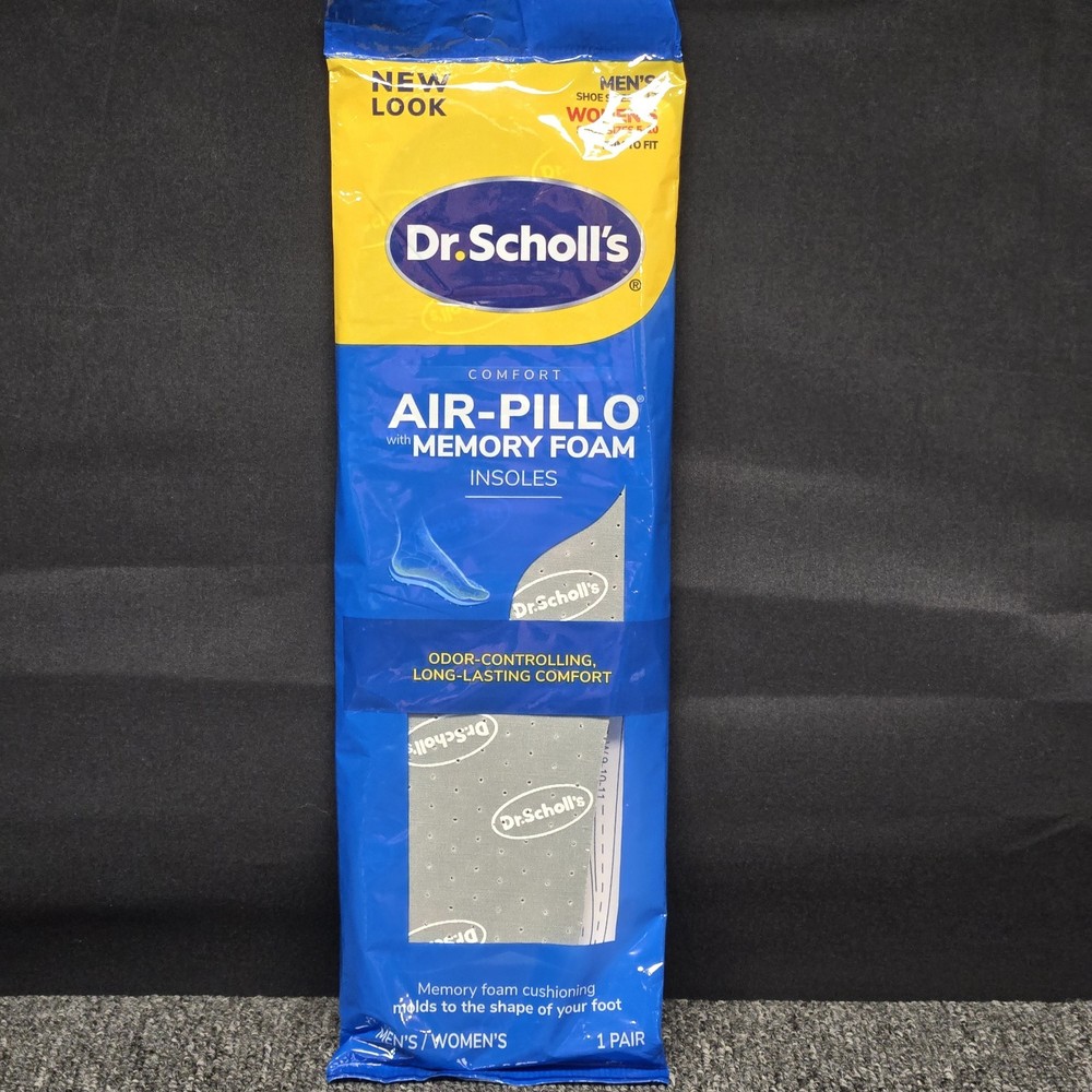 Dr Scholls Air Pillo Memory Foam Insoles Mens 7-13 Womens 5-10 Trim To Fit New