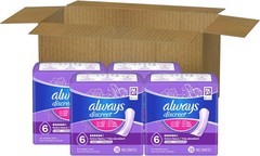 Always Discreet Incontinence Pads Women 6 Drop Long 112ct Extra Heavy