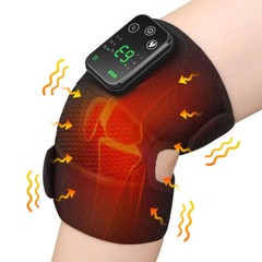 Electric Heated Vibration Knee Joint Brace Therapy Shoulder Massager Pain Relief