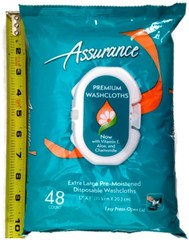 Extra Large Disposable Washcloths – 48ct Multipack, Gentle Care for Skin