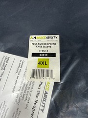 2 NEW! Braceability Knee Sleeve Plus Neoprene Compression 4XL Support Brace.