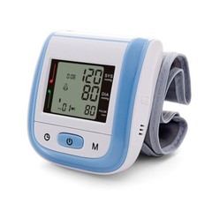 New Automatic Wrist LCD Digital Wrist Blood Pressure Cuff Meter Counter 5 Color