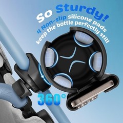 2-in-1 Universal Cup & Phone Holder for Walkers, Wheelchairs & Mobility Scooters