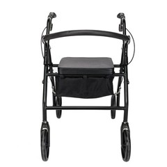 Medical Bariatric Rollator Support 286lb Folding Rolling Walker Adult w/4 Wheels