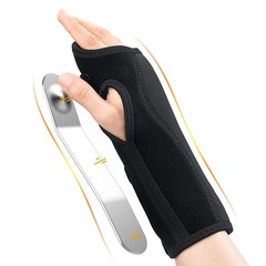 2x Carpal Tunnel Wrist Brace & Splint and Palm Cushion Adjustable and Fits Both