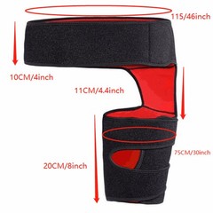 Hip&Groin Support Brace-Compression Wrap for Sciatica Pain Relief&Thigh Recovery