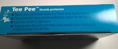 Med Spec Tee Pee Thumb Support Protector Size X-Large Black 223086 Left & Right