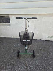 KneeRover® Steerable Knee Scooter Green with Basket, Lightly Used