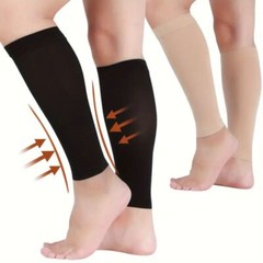 2x Calf Sleeves Leg Support Compression Socks Running Shin Splint Varicose Vein+