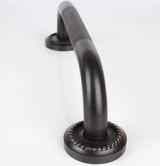 16-Inch Grab Bar Featuring Anti-Slip Handrail, Solid Brass, Oil Rubbed Bronze…