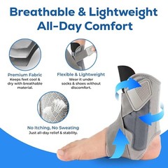 Ankle Brace Injury Pain Sprained Plantar Achilles Stabilizer Support Metal Bar