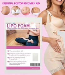 Lipo Foams Post Surgery, BBL Lipo Foam Pads 8”x11” Abdominal Foam Sheet for Usin