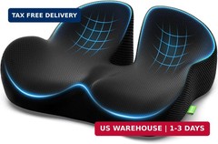 AUVON Gel Seat Cushion for Office Chairs, Ergonomic Memory Foam Chair Cushions f