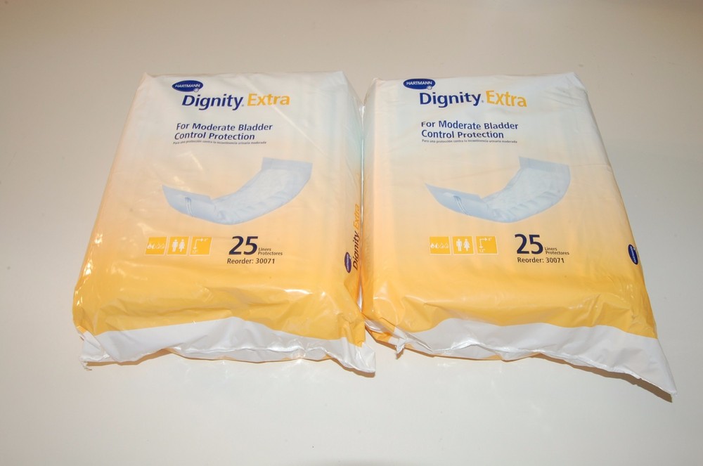 Adult Moderate Bladder Control Pads 12″ Protection Dignity Extra 2×25=50 TOTAL