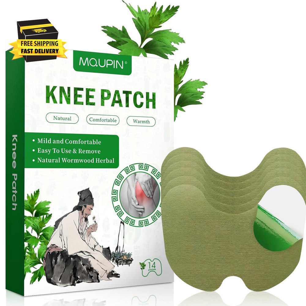 14 Pcs Knee Patches, Natural Knee Patch for Bone on Bone, for Back, Neck, Should