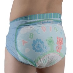 Adult Diaper Size Large 2-Pack Sample – Plastic Backed PE [Tykables]