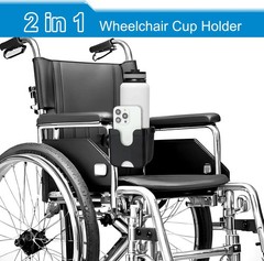 Walker Cup Holder with Hook Set, Wheelchair Cup Holder, Stroller Cup Holder, Uni