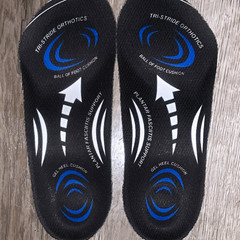 Tri-Stride Orthotics Full Length Gel Orthotic Insoles Arch Support, Size 8-9