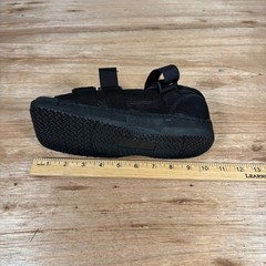 Post Op Surgical Shoe Square Toe Medical Walking Boot Black Adjustable Strap
