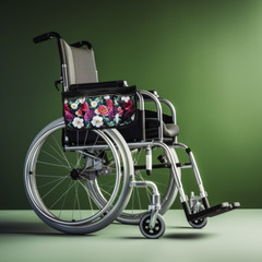 Wheelchair organizer waterproof accessories with flowers + pill box as a gift