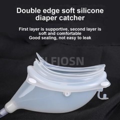 Male Wearable Incontinence Pants Urinal Leg Bag Silicone Urine Funnel Collector