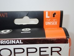 Copper Fit Knee Compression Sleeve Adult Large Copper Infused Black