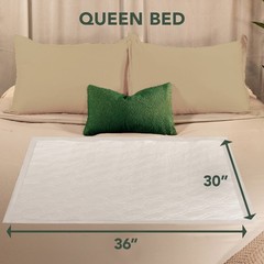 Disposable Incontinence Bed Pads XL 36×30 Inches 48 Count Leak Lock Edges