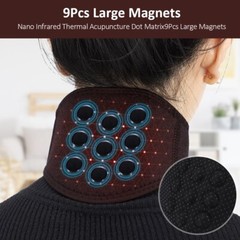 9/13pcs Support Heating Tourmaline Neck Self Brace Belt Infrared Magnet Therapy