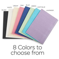 Durable 125 Pack Pink Waterproof Paper Bibs – Great for Nails, Tattoos & More